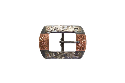 Vintage Copper Cactus Leaves Cart Buckle