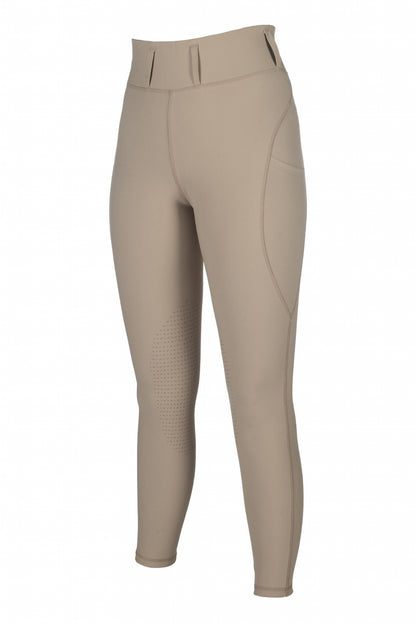 HKM Ladies Jil High Waist Sil. Knee Patch Riding Leggings