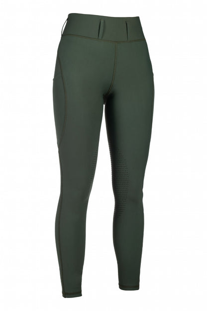 HKM Ladies Jil High Waist Sil. Knee Patch Riding Leggings