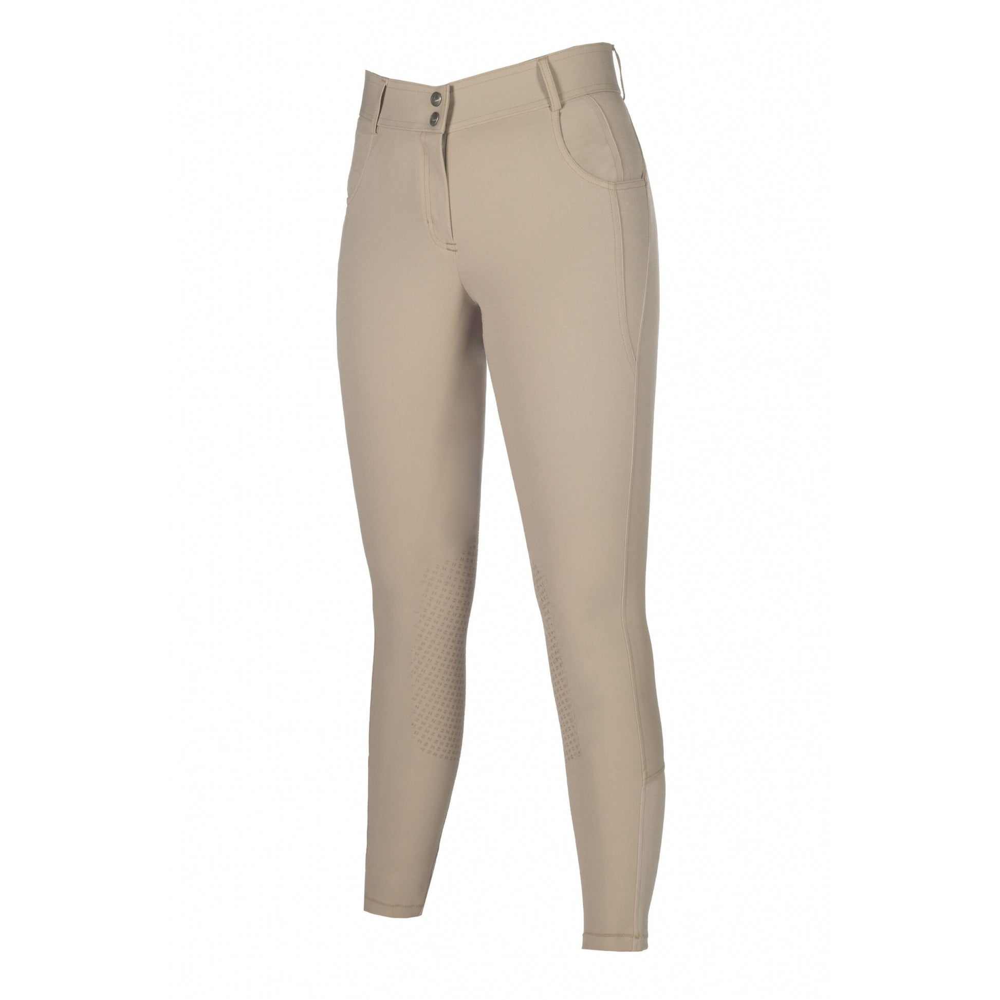 HKM Ladies Ari Mid Rise Knee Patch Riding Breeches