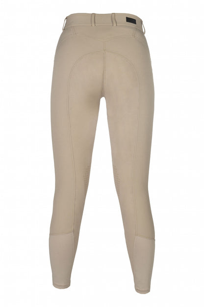 HKM Ladies Ari Mid Rise Knee Patch Riding Breeches