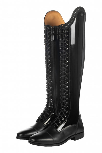 HKM Ladies Amalfi Lack Riding Boots Standard Length/Width
