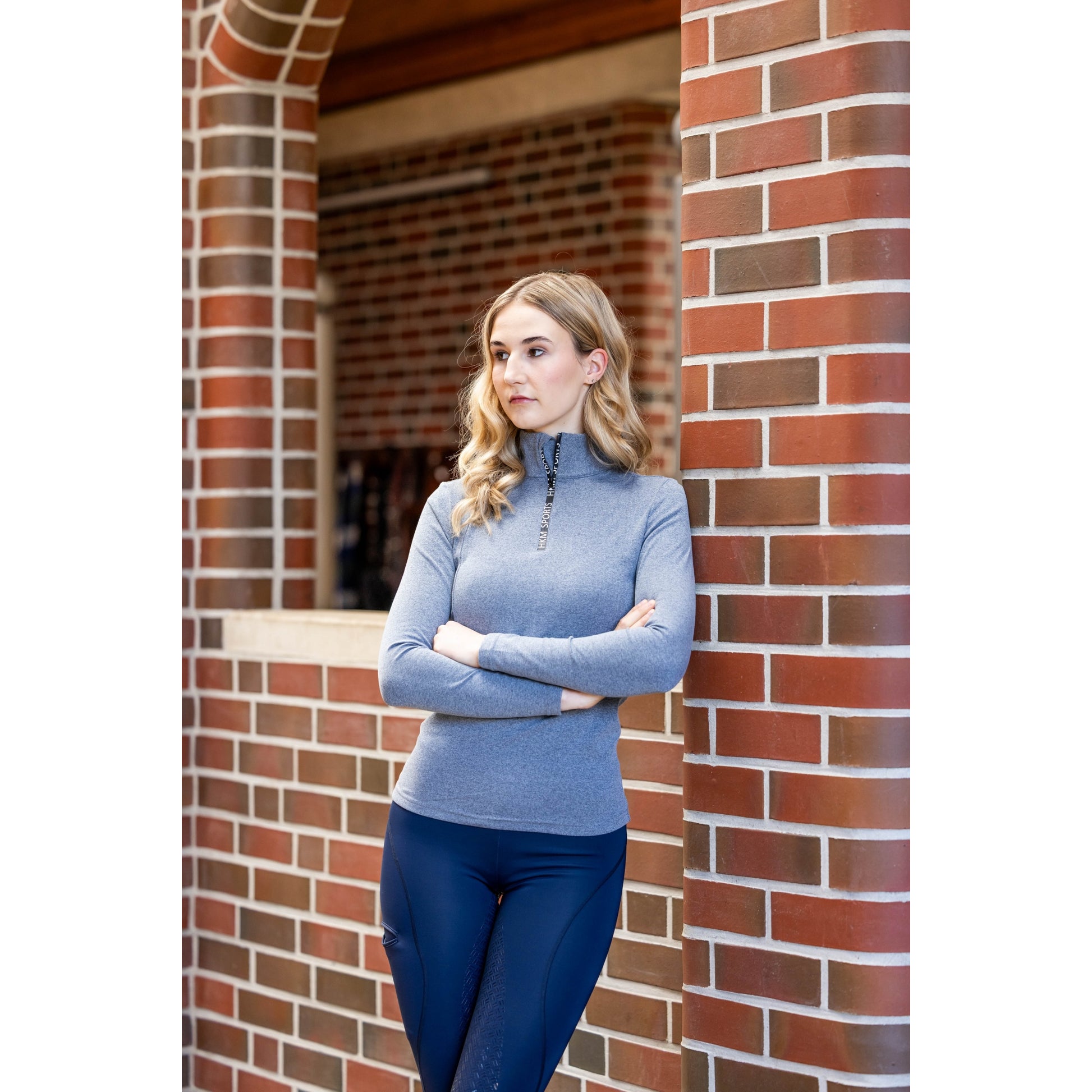 HKM Ladies Melange Supersoft II Functional Shirt