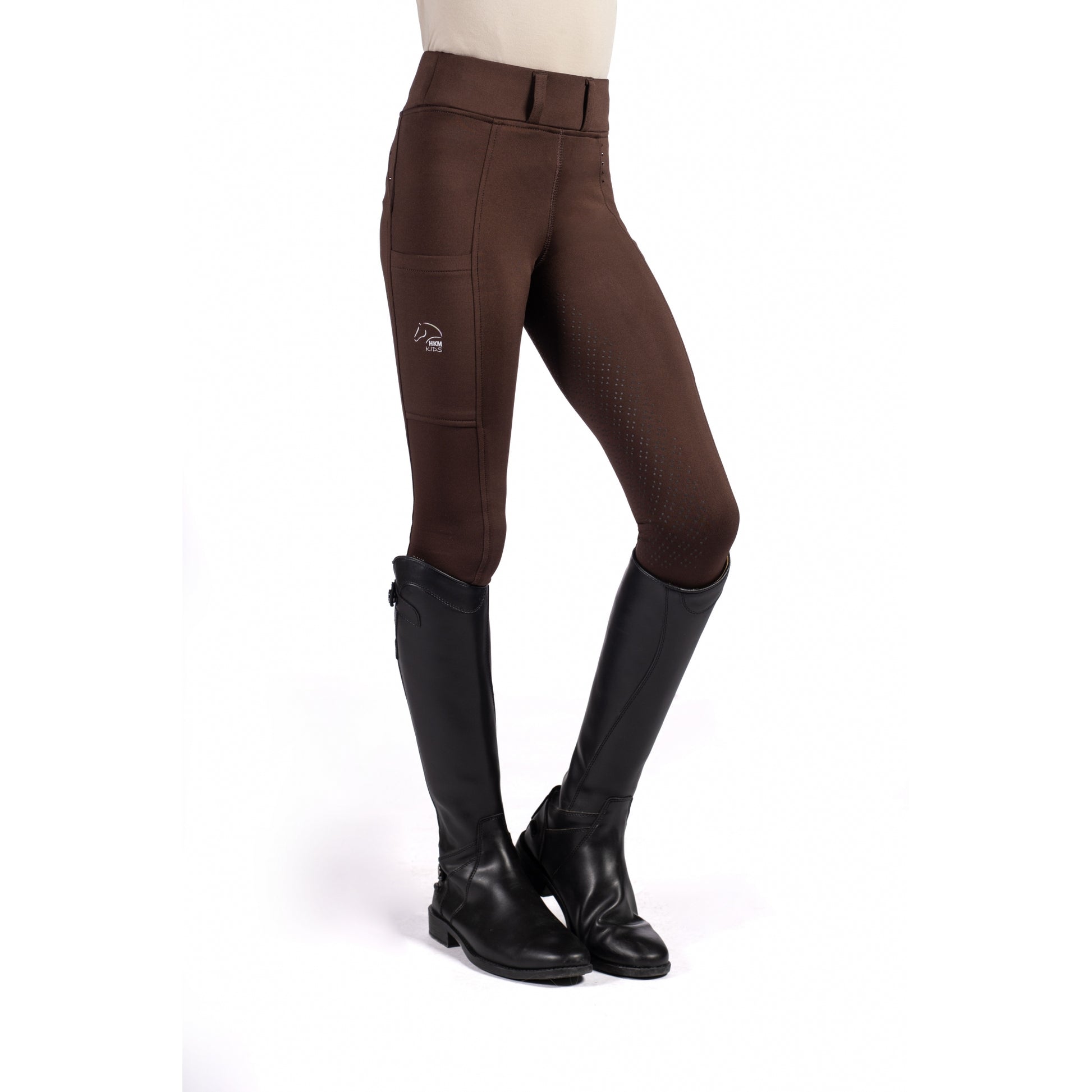 HKM Kids Lana II- Style Silicone Full Seat Riding Leggings