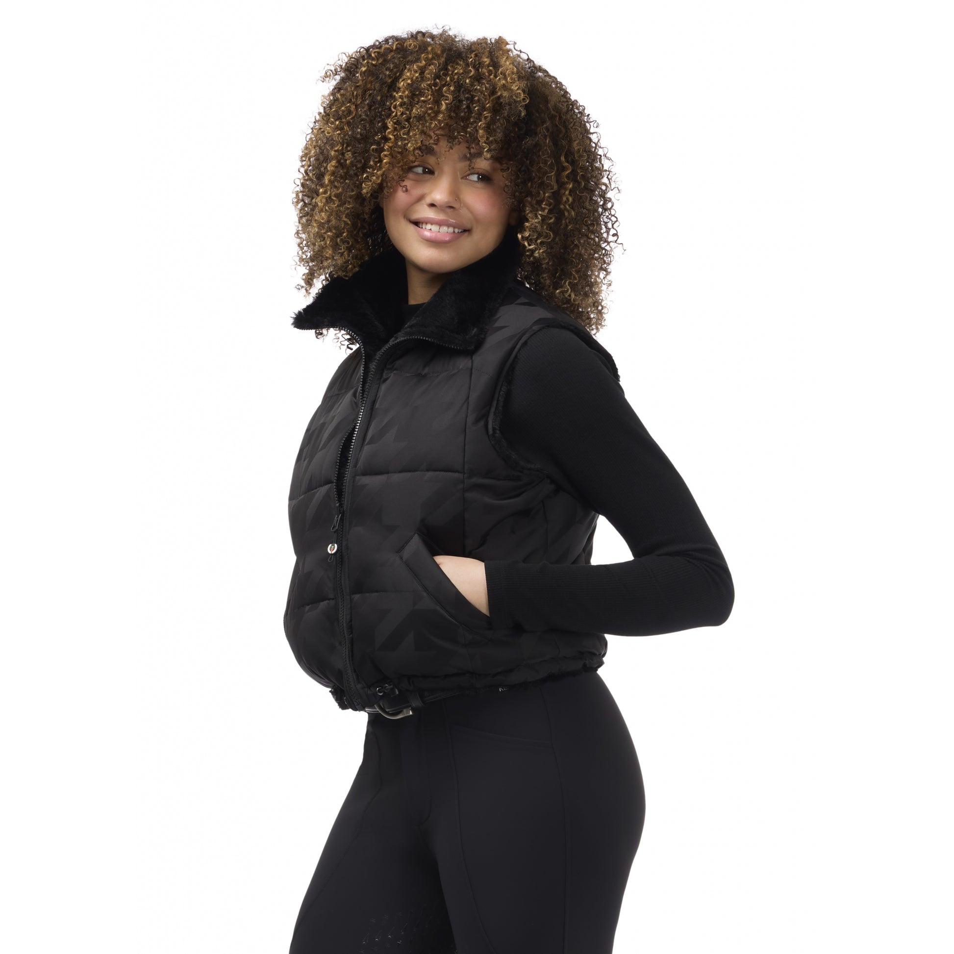 Kerrits Skyline Houndstooth Reversible Vest