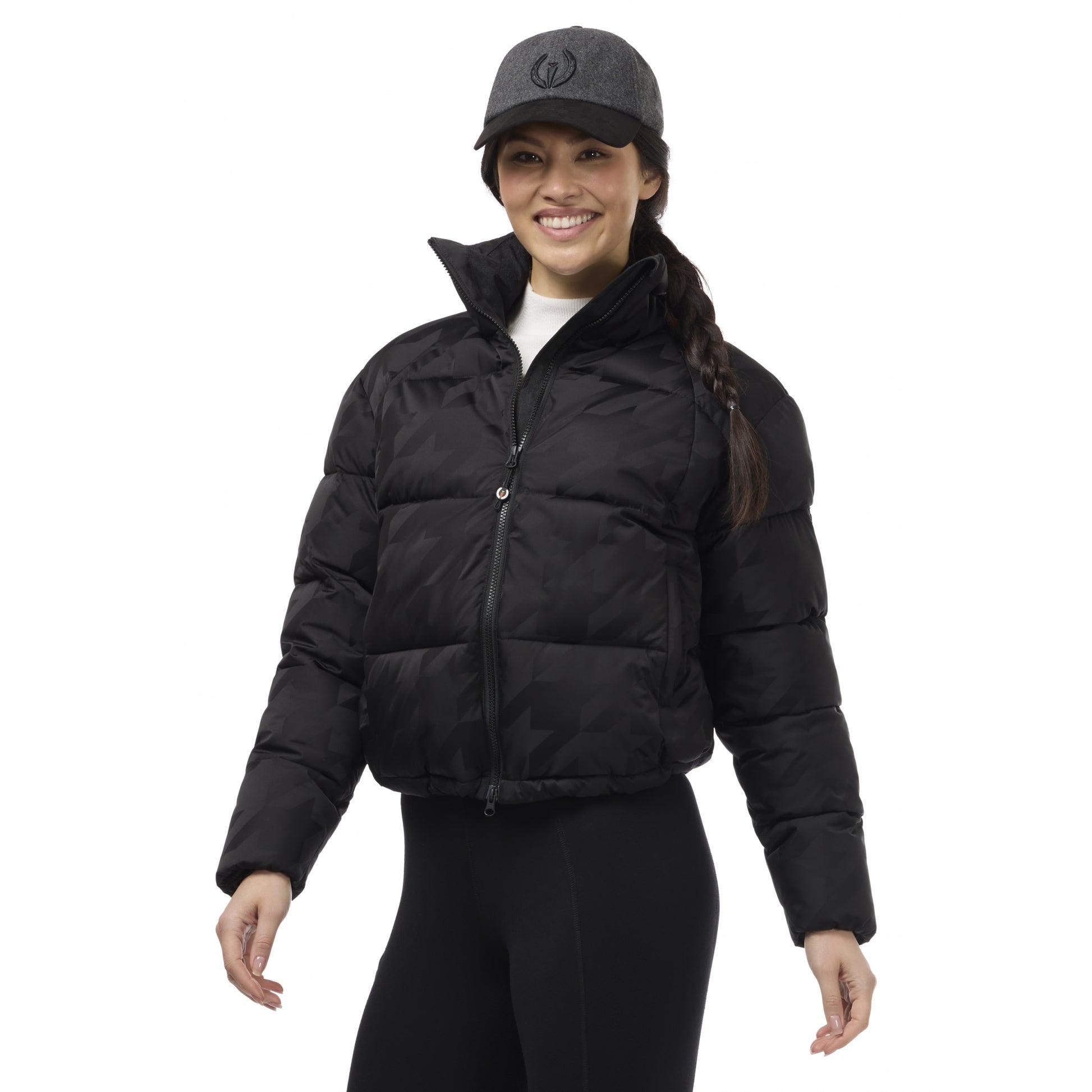 Kerrits Skyline Houndstooth Puffer Jacket