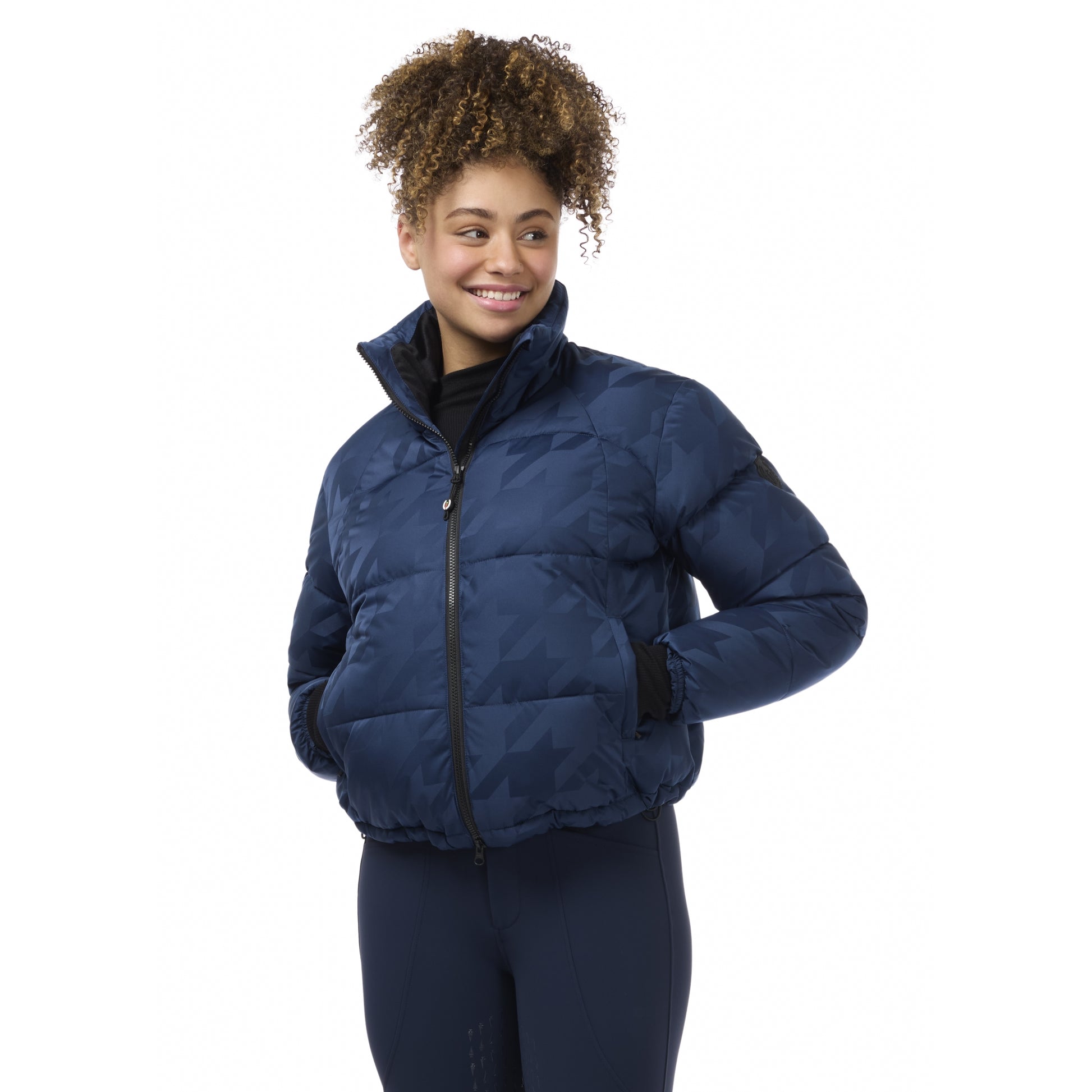 Kerrits Skyline Houndstooth Puffer Jacket