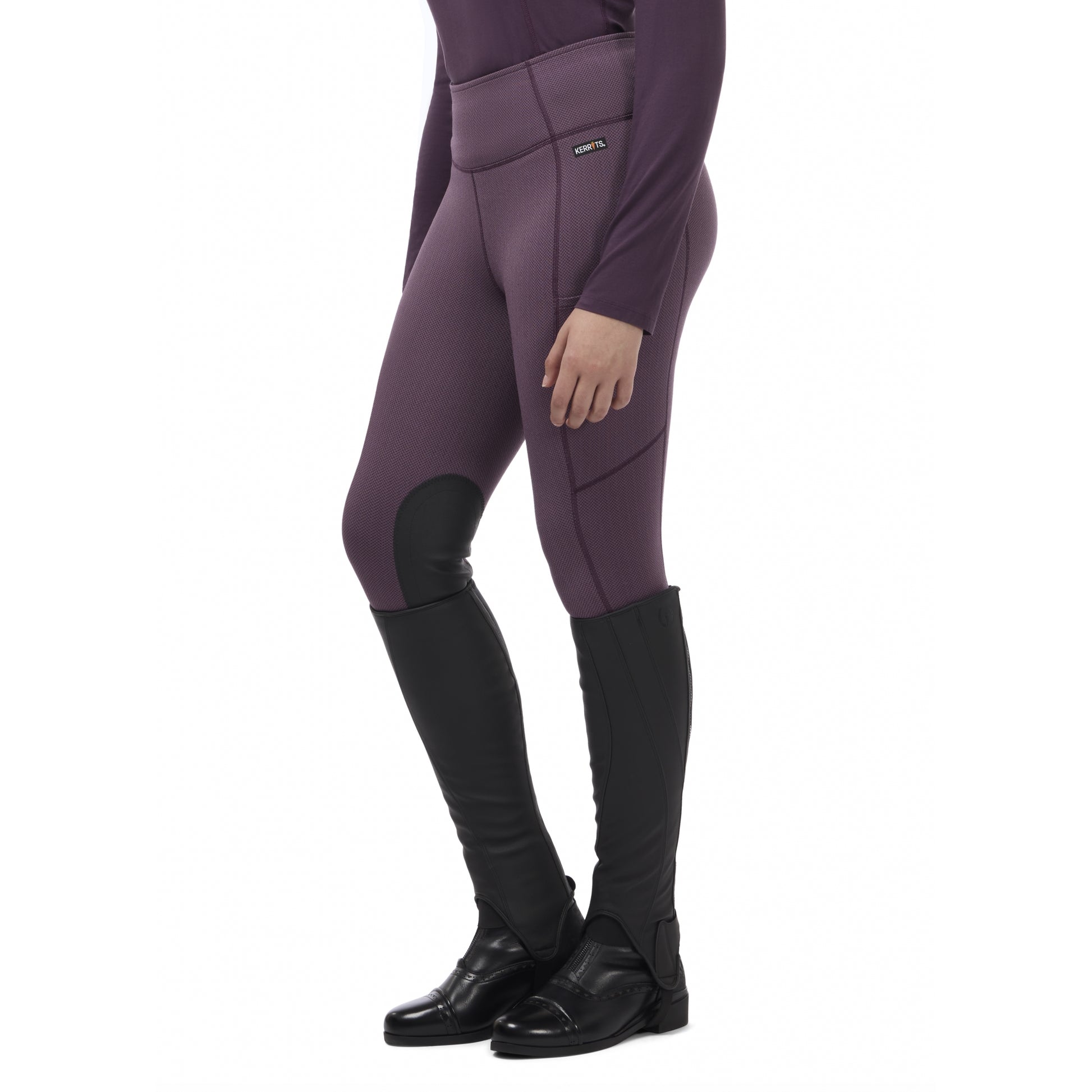 Kerrits Ladies Fleece Lite II Knee Patch Tights