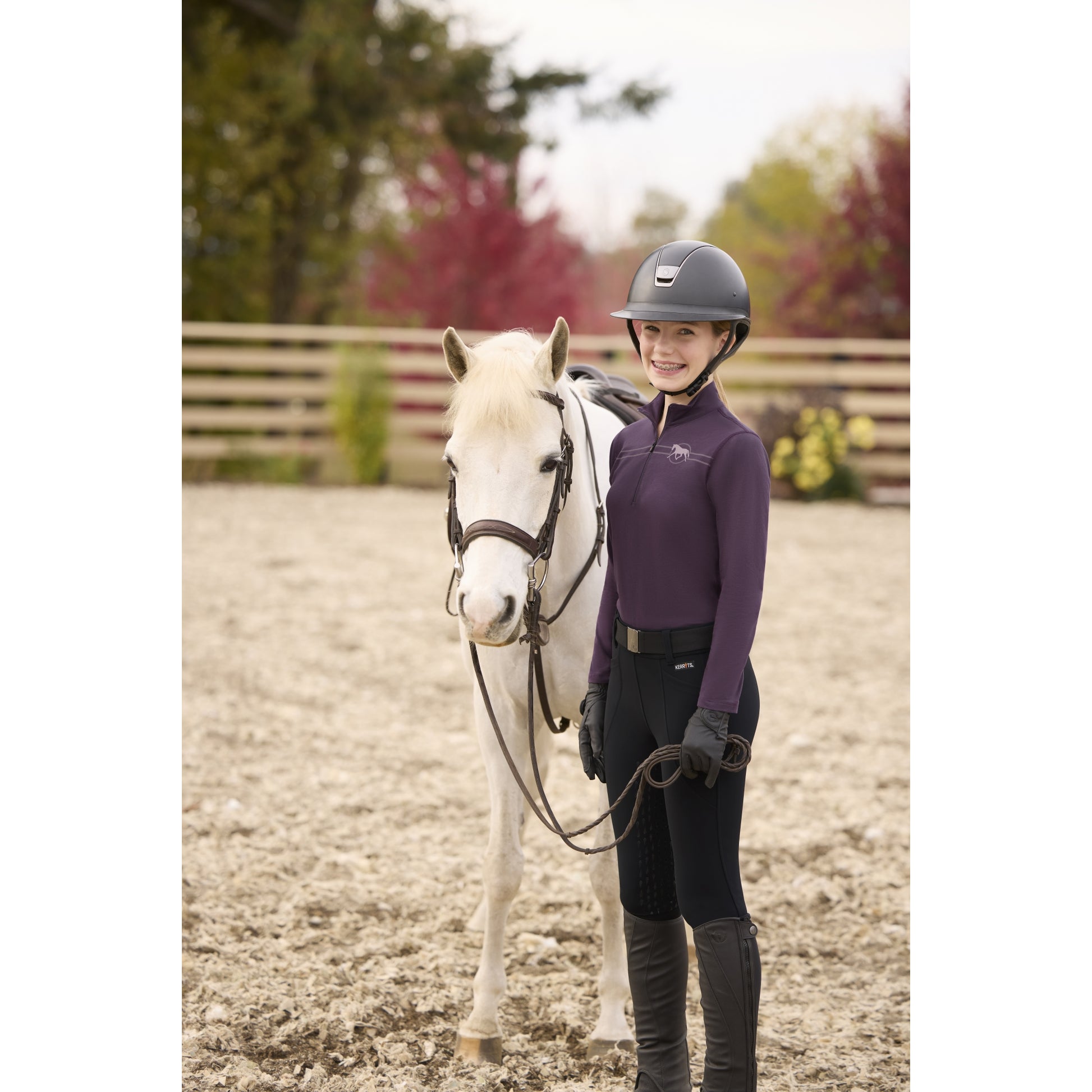 Kerrits Kids Equi Rhythm Lite Quarter Zip Top