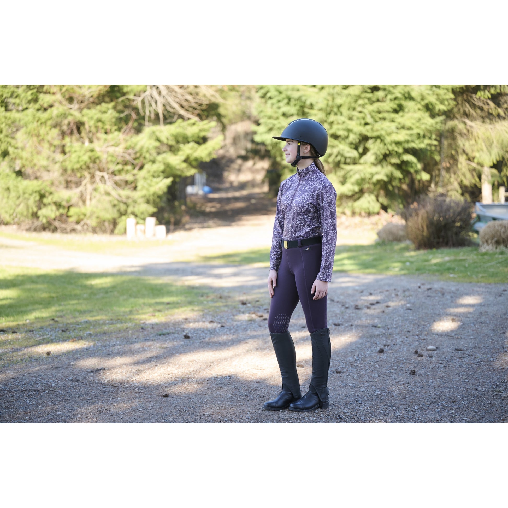 Kerrits Kids Power Stretch Pocket Knee Patch Tights