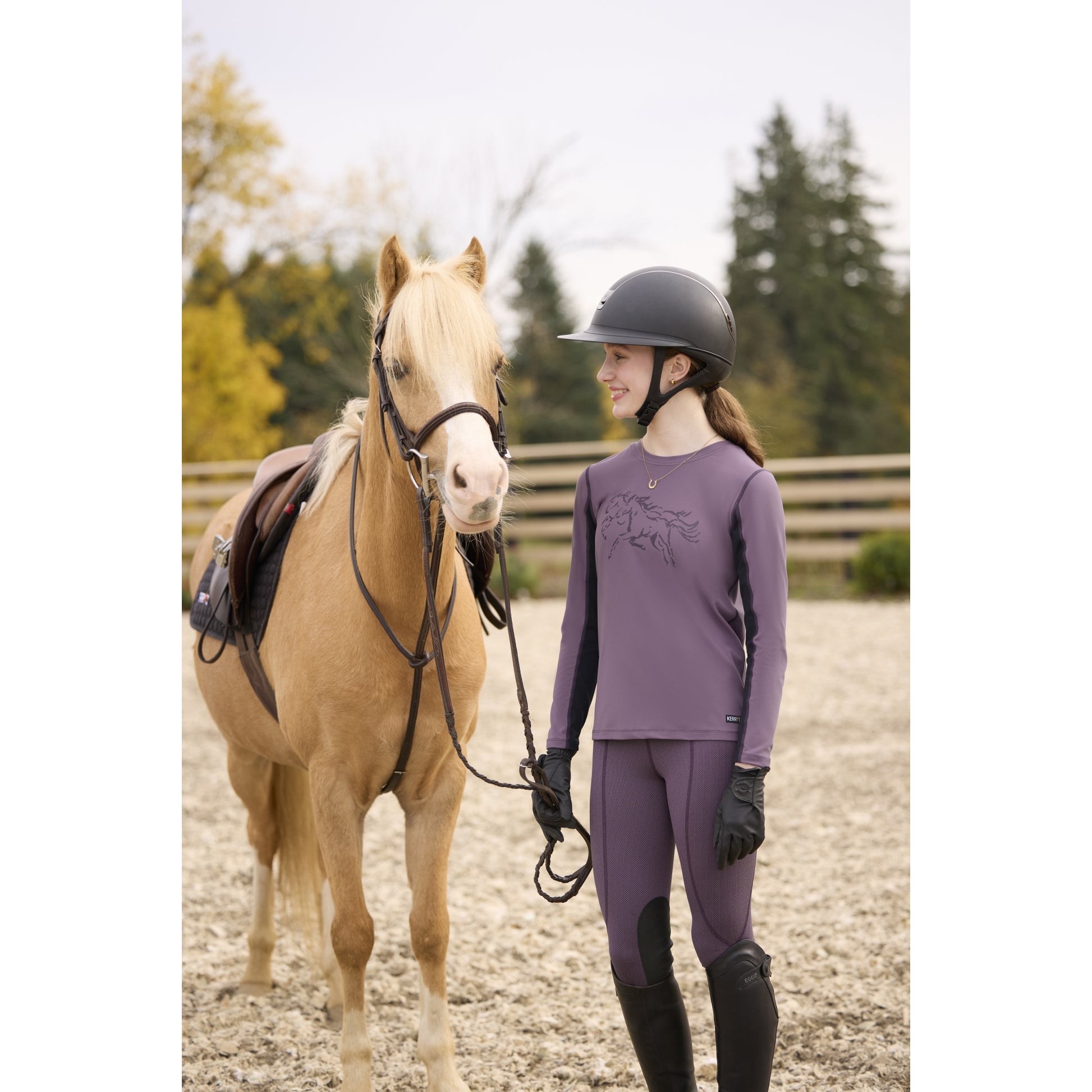 Kerrits Kids Fleece Lite II Knee Patch Tights