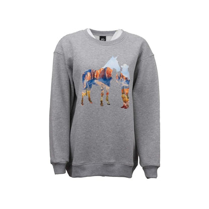 Outback Trading Ladies Mountain Silhouette Sweatshirt
