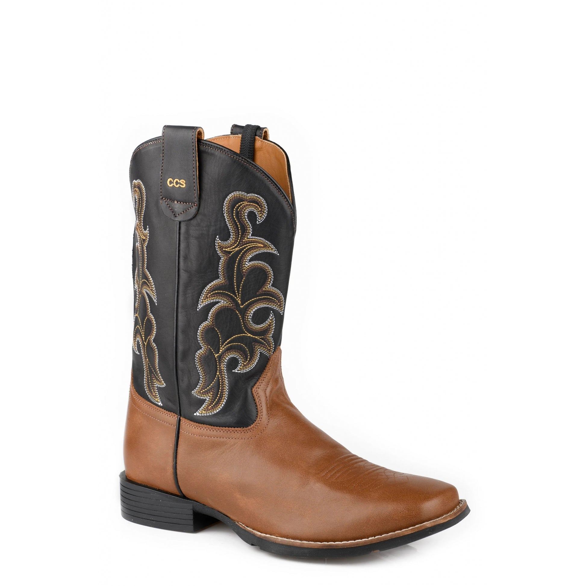 Roper Mens Trigger Conceal Carry Square To Leather Boots