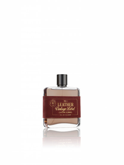 No. 5 Leather Vintage Label Canyon Echoes