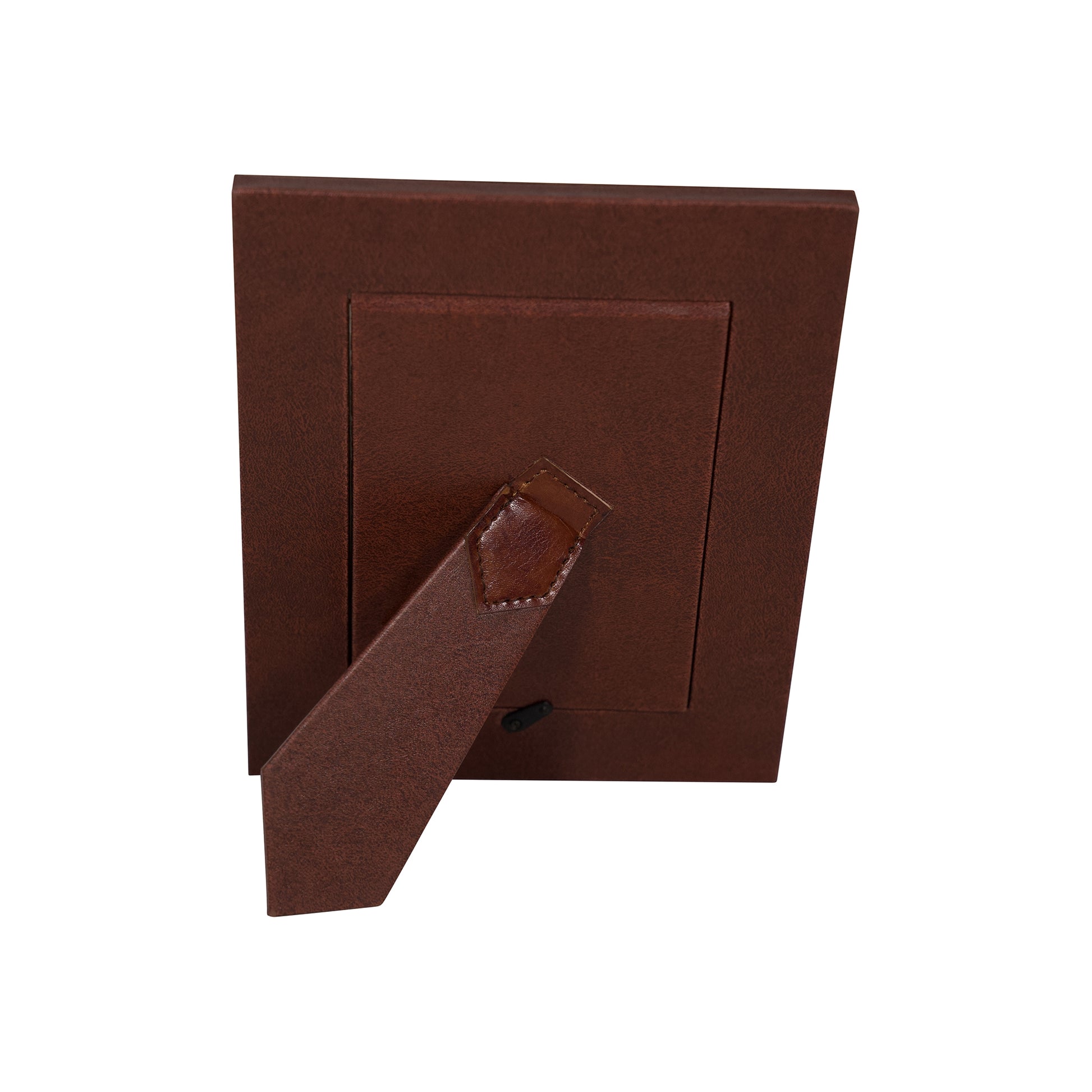 Huntley Equestrian Pet Leather Picture Frame with Silver Bone