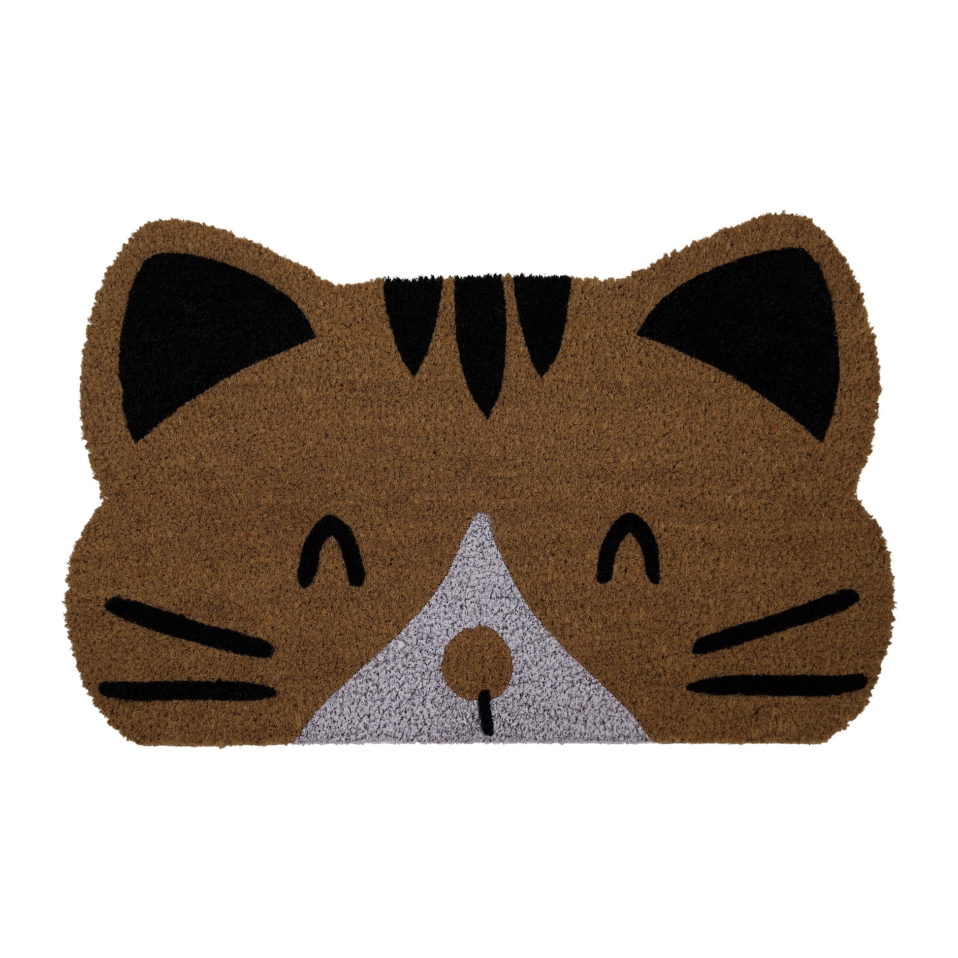 Huntley Equestrian Pet Cat Print Natural Coir Door Mat with Anti Slipping