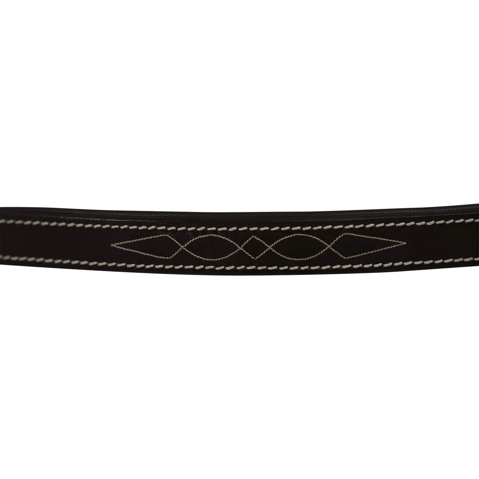 Huntley Equestrian Fancy Stitched Leather Halter Replacement Crown Piece
