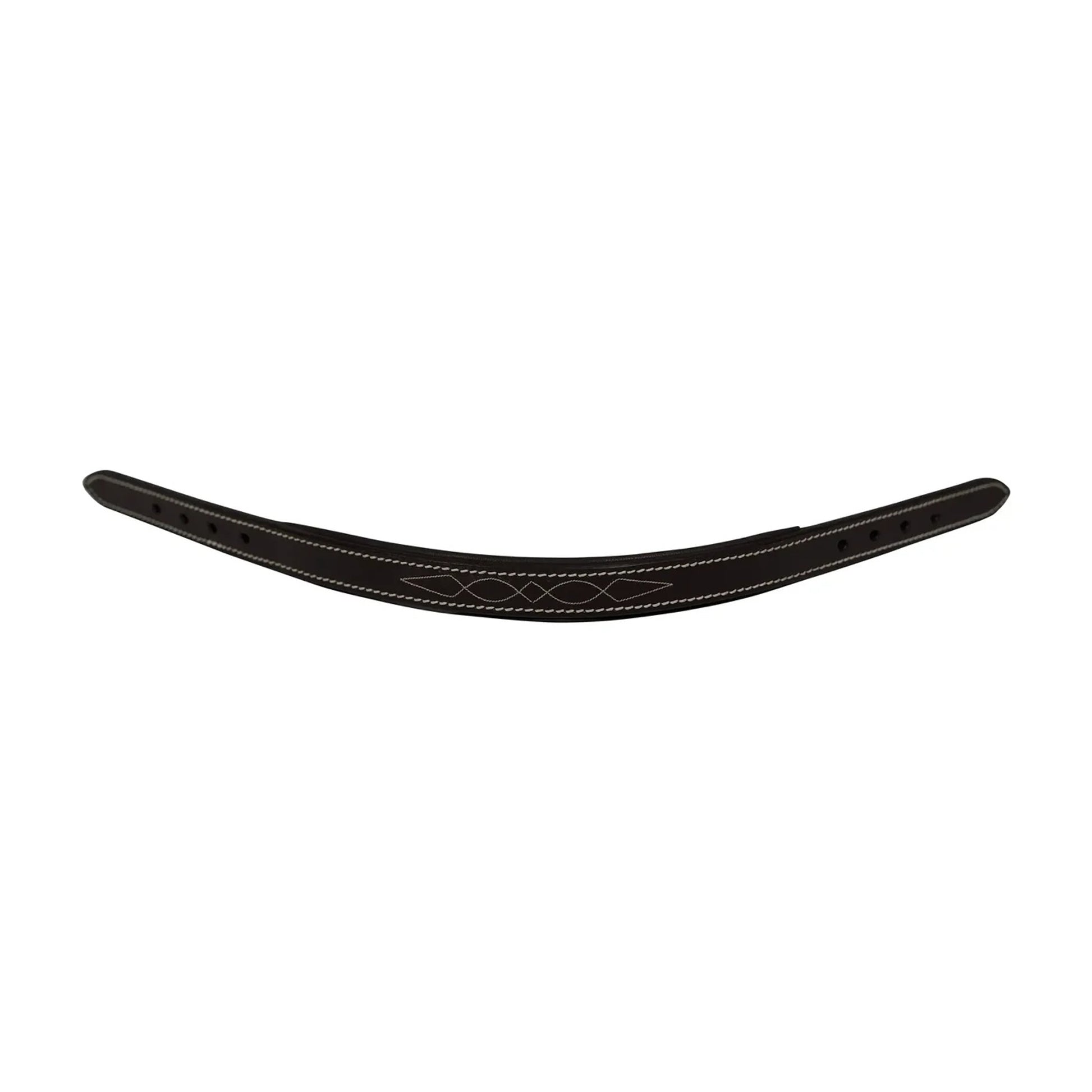 Huntley Equestrian Fancy Stitched Leather Halter Replacement Crown Piece