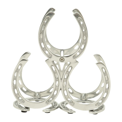 Huntley Equestrian Horseshoe 3-Bottle Wine Rack