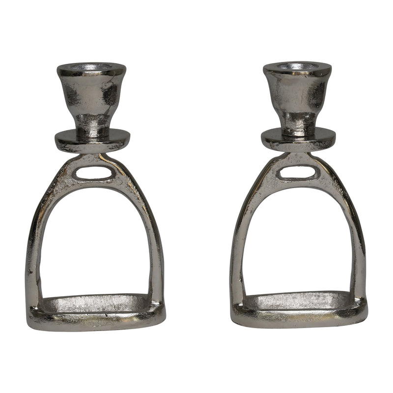 Huntley Equestrian Stirrup Candle Stick Holders