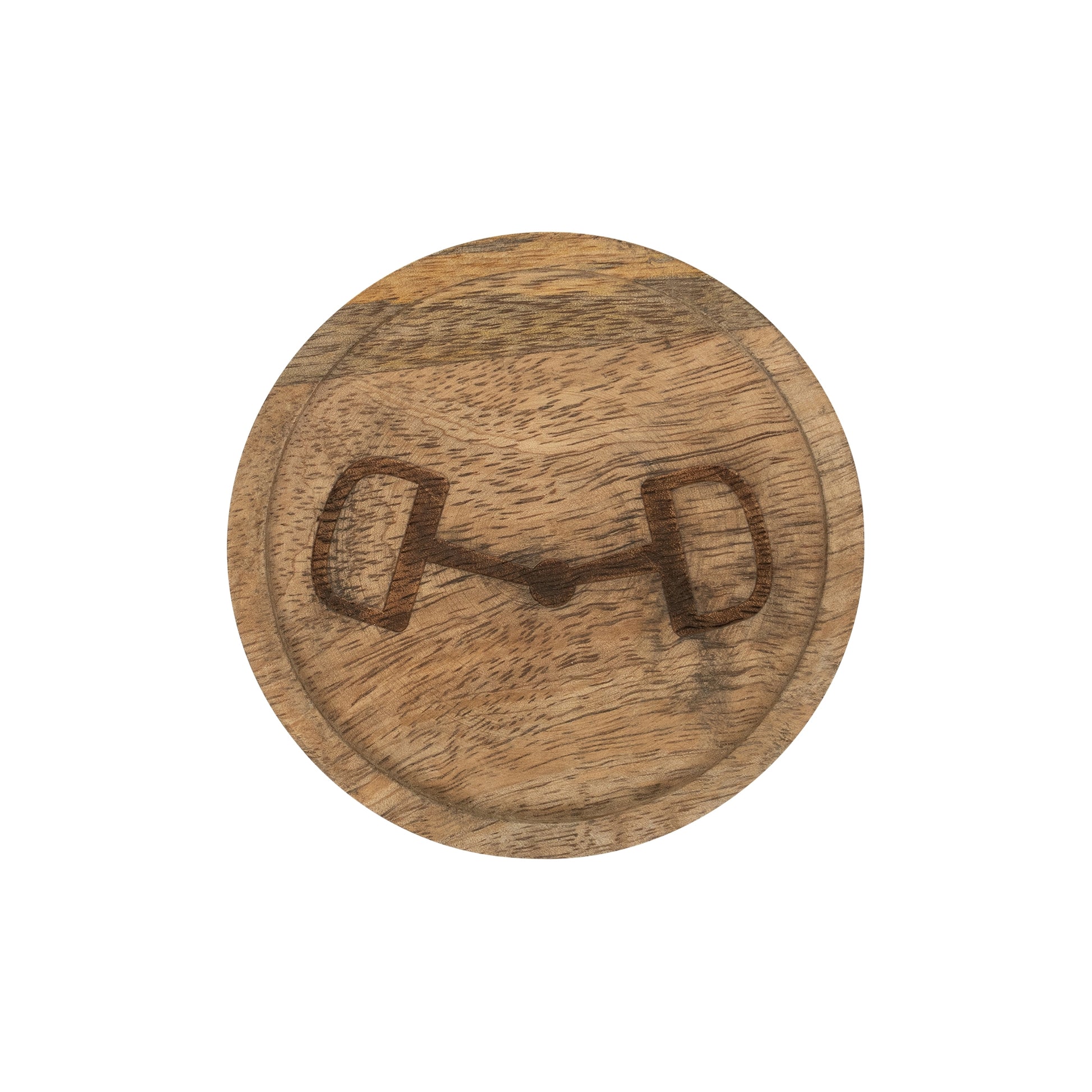 Huntley Equestrian Wooden Coasters with Decorative Bit Design