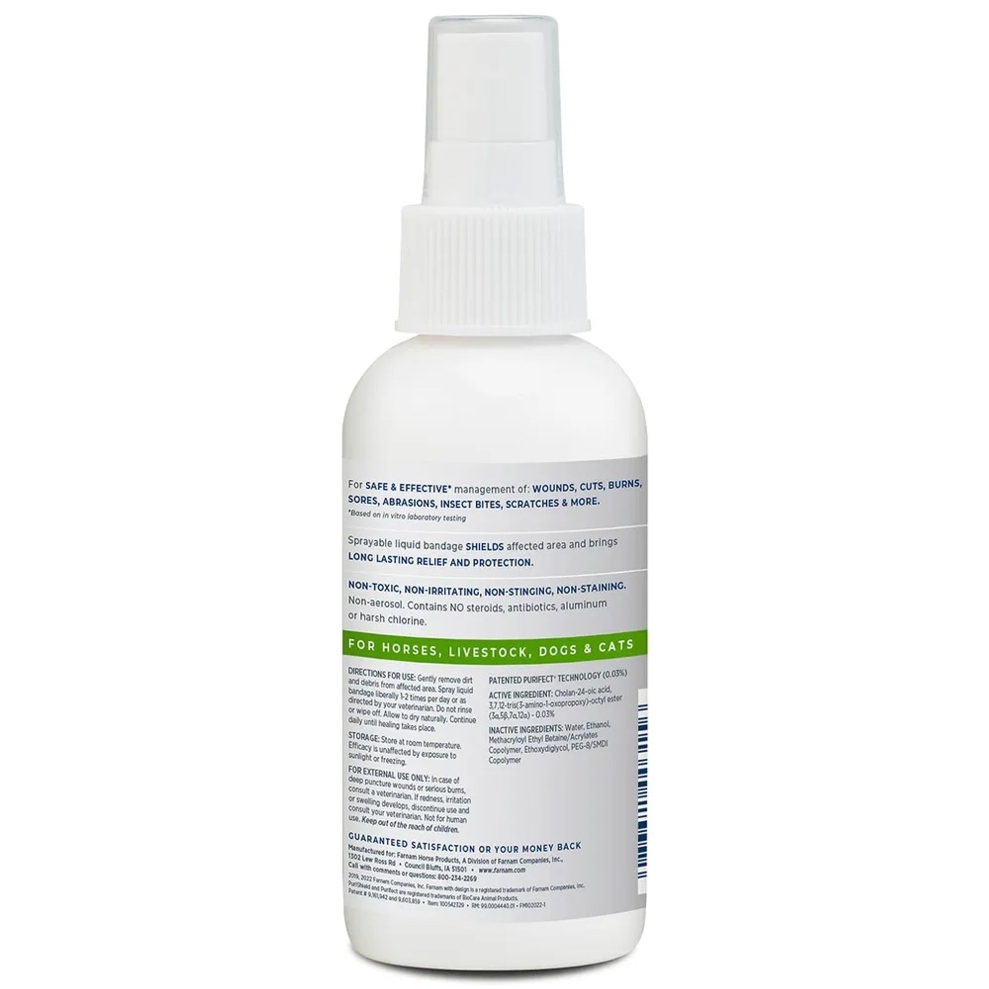 Farnam PuriShield Wound and Skin Care Liquid Bandage Plus