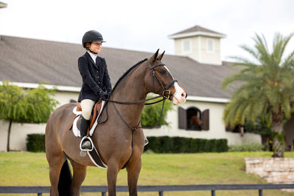 LeMieux Stitched Hunter Bridle with Laced Reins