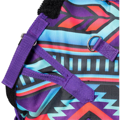 Tough1 1200D Mini Painted Canyon Turnout Blanket with Snuggit