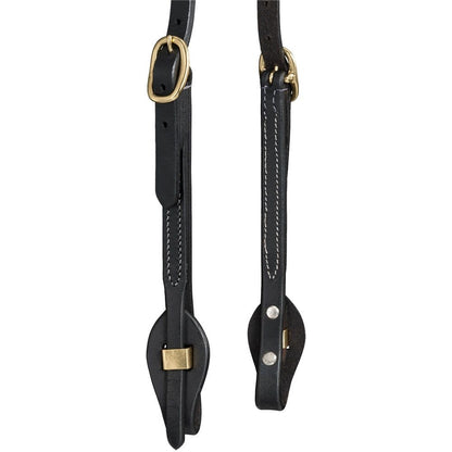 Royal King Harness Leather Ear Headstall with Quick Change Ends