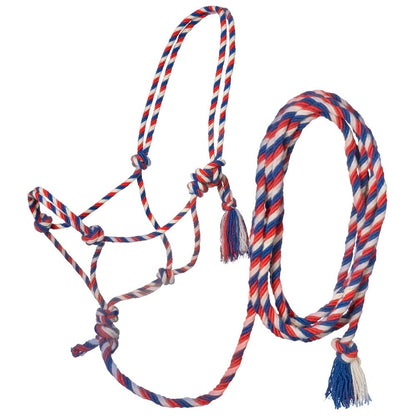 Tough1 Mecate Rope Halter with 12ft Lead