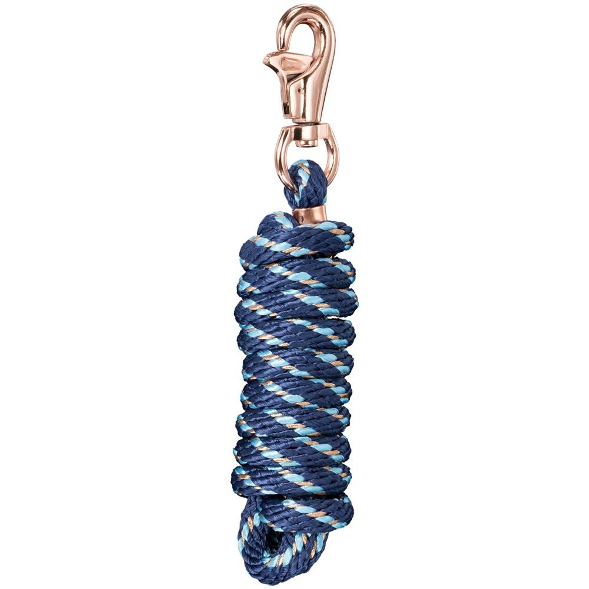 Tough1 Poly Lead Rope with Rose Gold Triggerbull Snap
