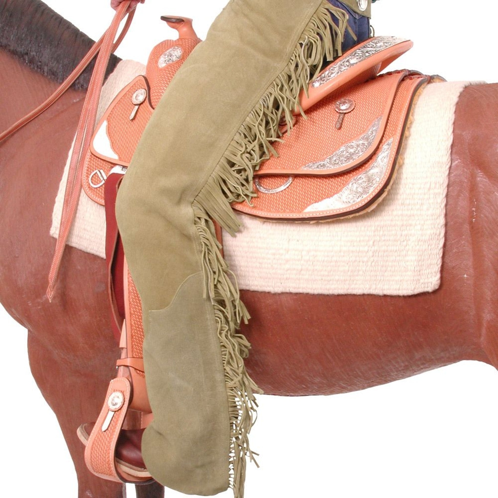Tough1 Premium Suede Equitation Chaps