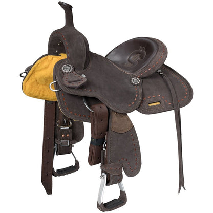 Stanton Suede Youth Trail/Barrel Saddle