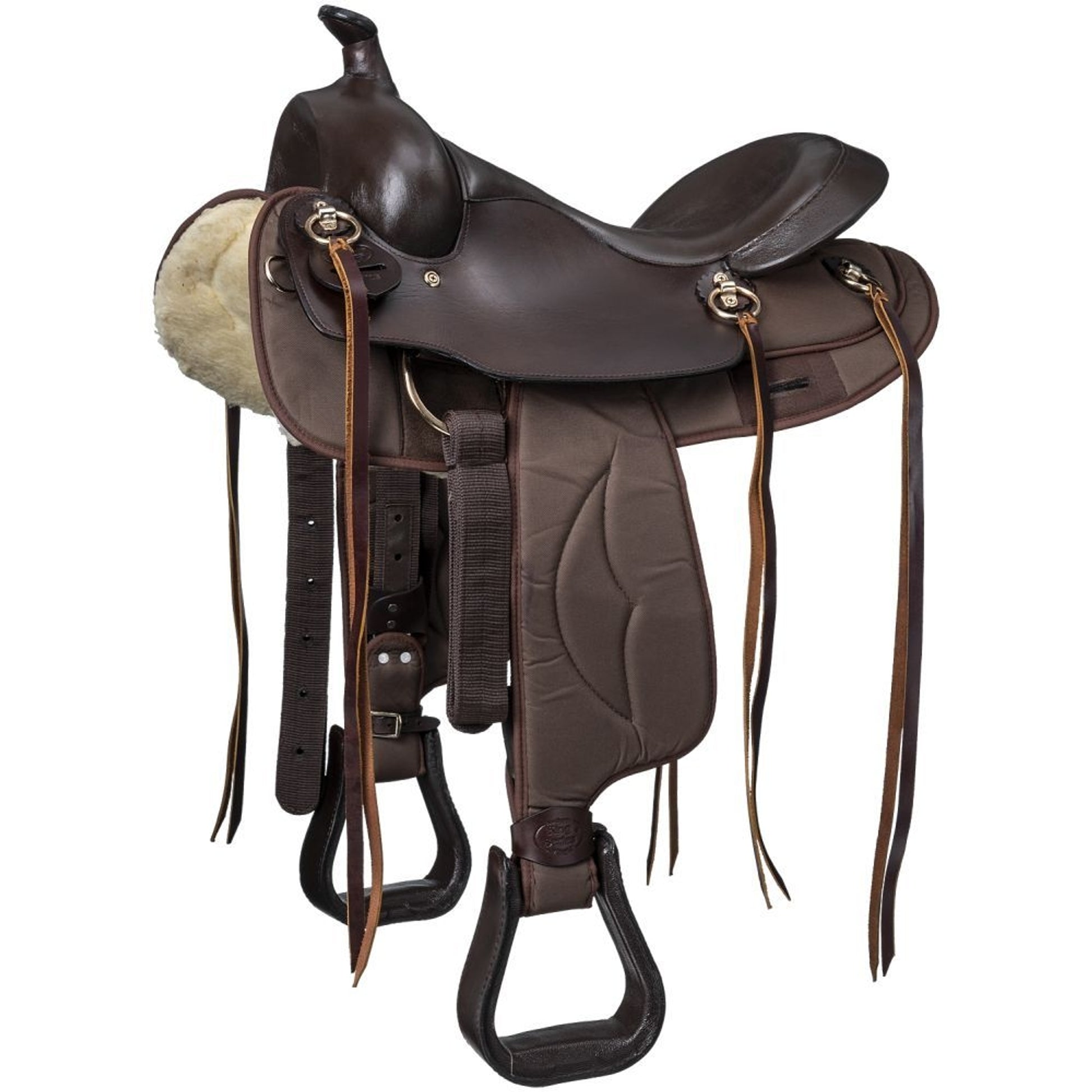 King Series Synthetic Gaited Round Skirt Trail Saddle