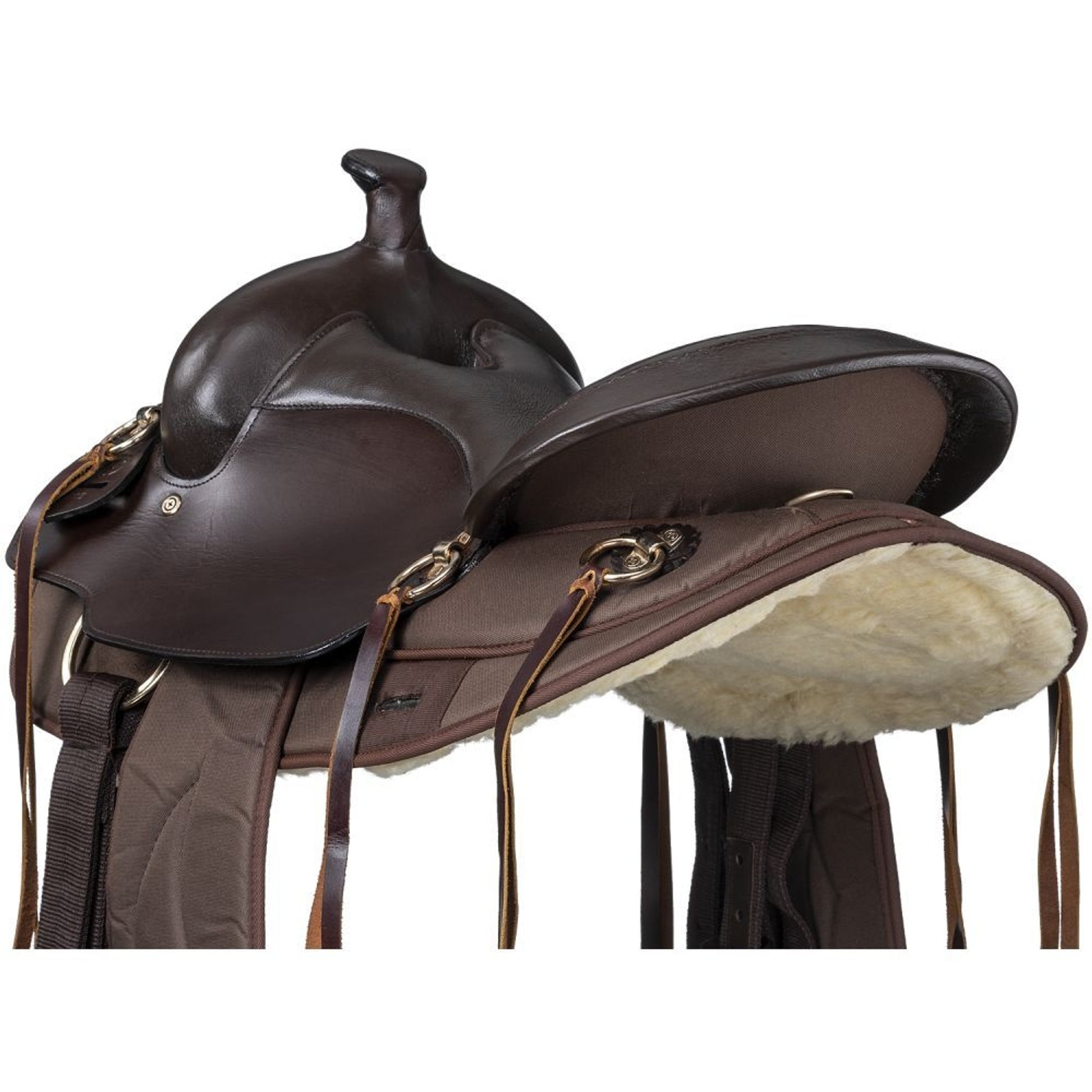 King Series Synthetic Gaited Round Skirt Trail Saddle