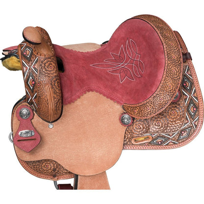 Tough1 Youth Dahlias & Diamonds Barrel Saddle