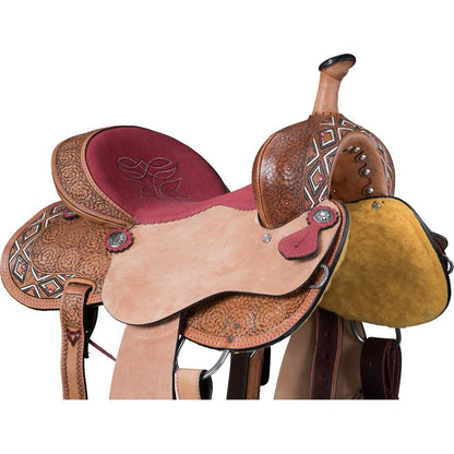 Tough1 Youth Dahlias & Diamonds Barrel Saddle