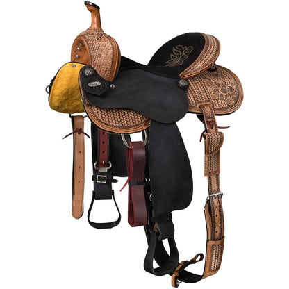 Tough1 Black Lotus Barrel Saddle