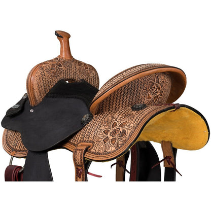 Tough1 Black Lotus Barrel Saddle