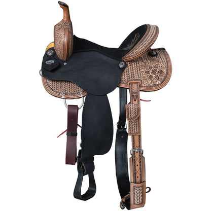 Tough1 Black Lotus Barrel Saddle