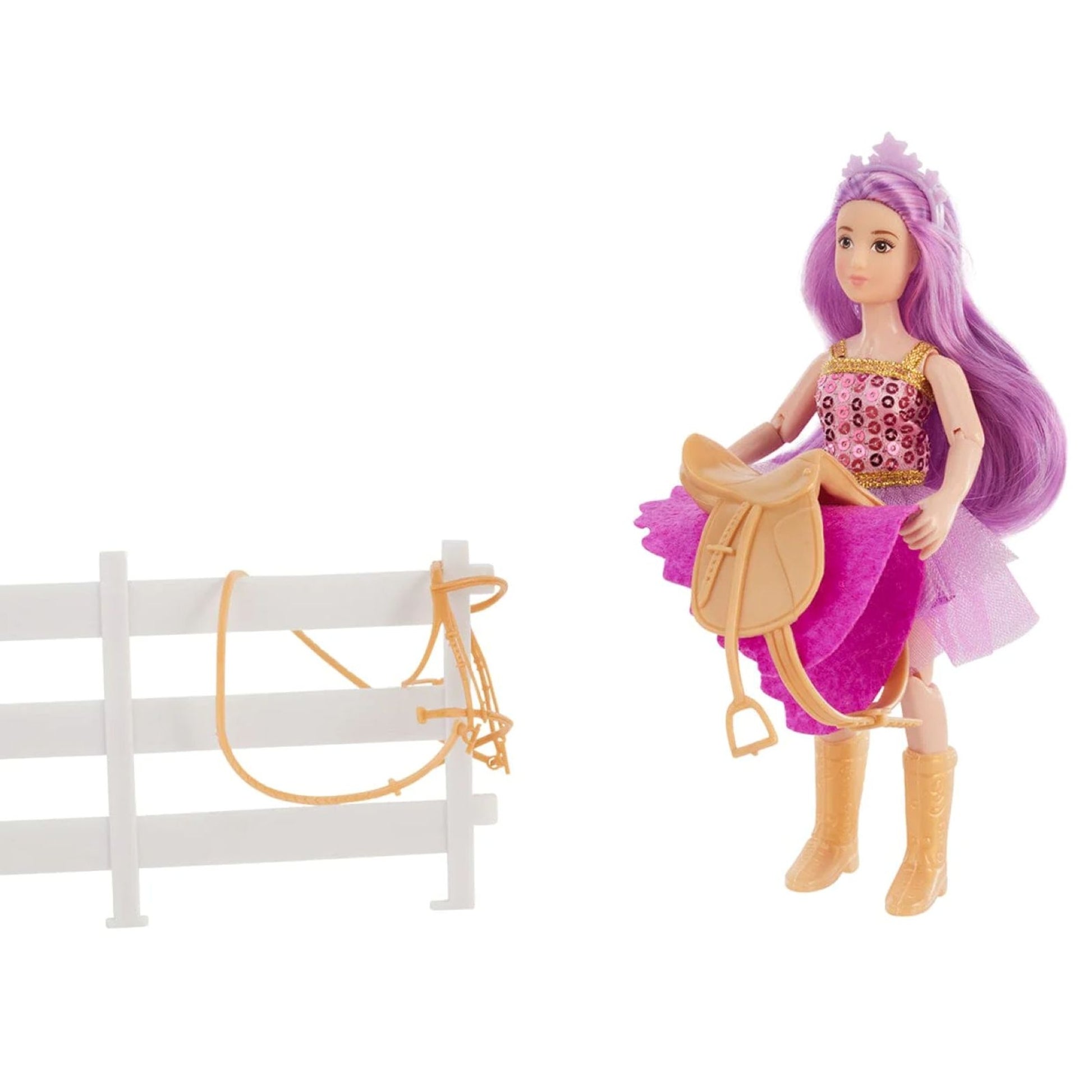 Breyer Lyra - Unicorn Rider with Tack