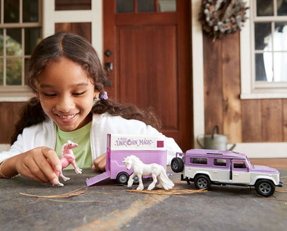 Breyer Unicorn Magic Land Rover & Tag-A-Long Trailer