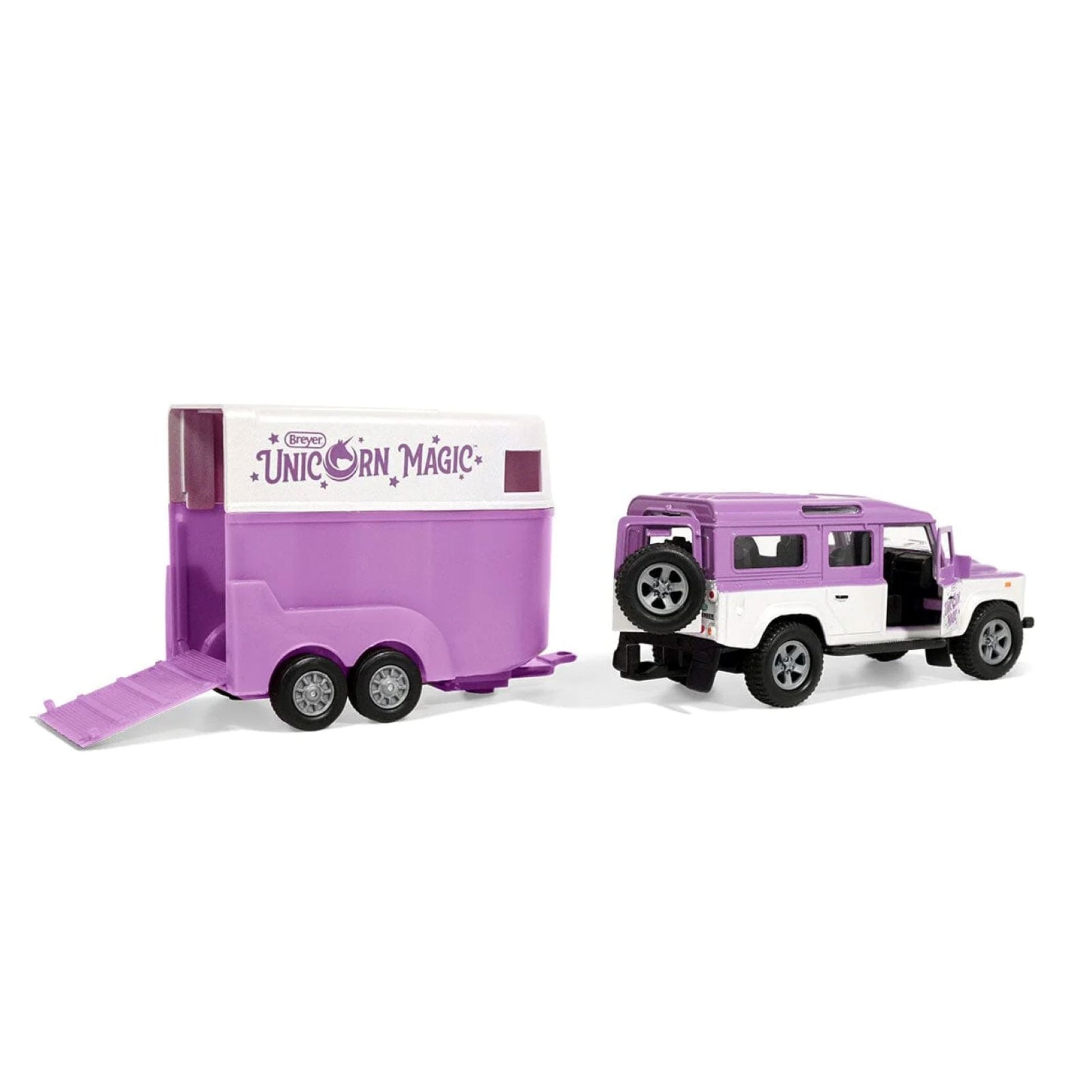 Breyer Unicorn Magic Land Rover & Tag-A-Long Trailer