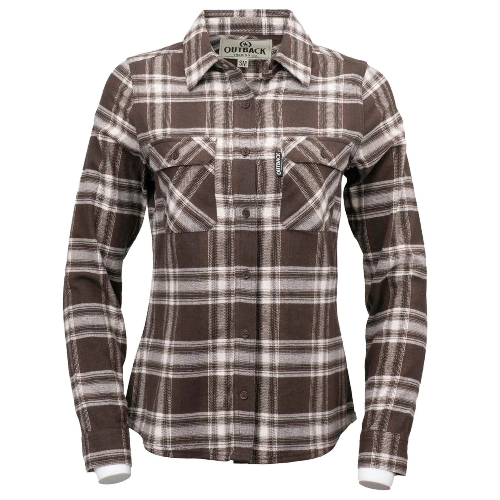 Outback Trading Ladies Cotton Plaid Outback Shirt