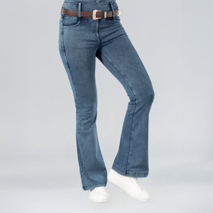 Horze Emery Ladies Western Denim-Look Bootcut Tights
