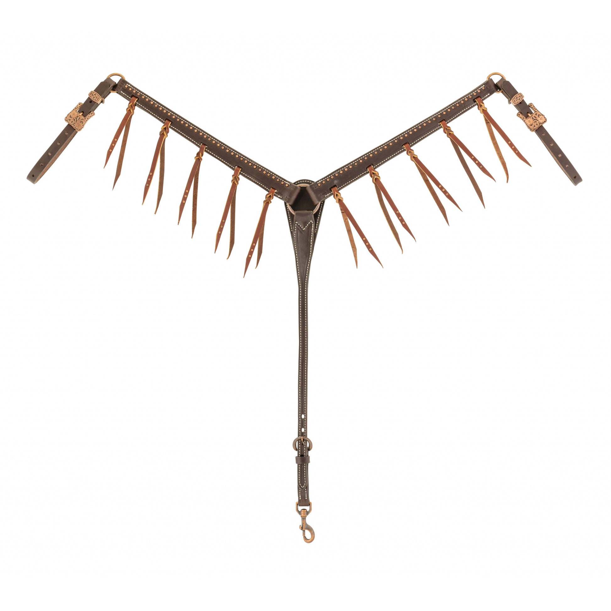Weaver Tasseled Western Outlaw Leather Breast Collar