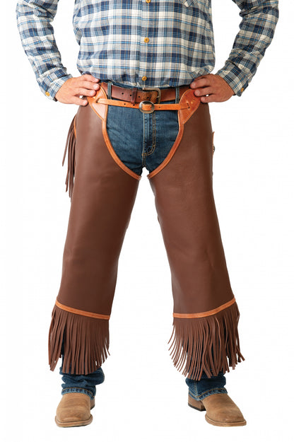 Weaver Western Leather Cowboy Chinks