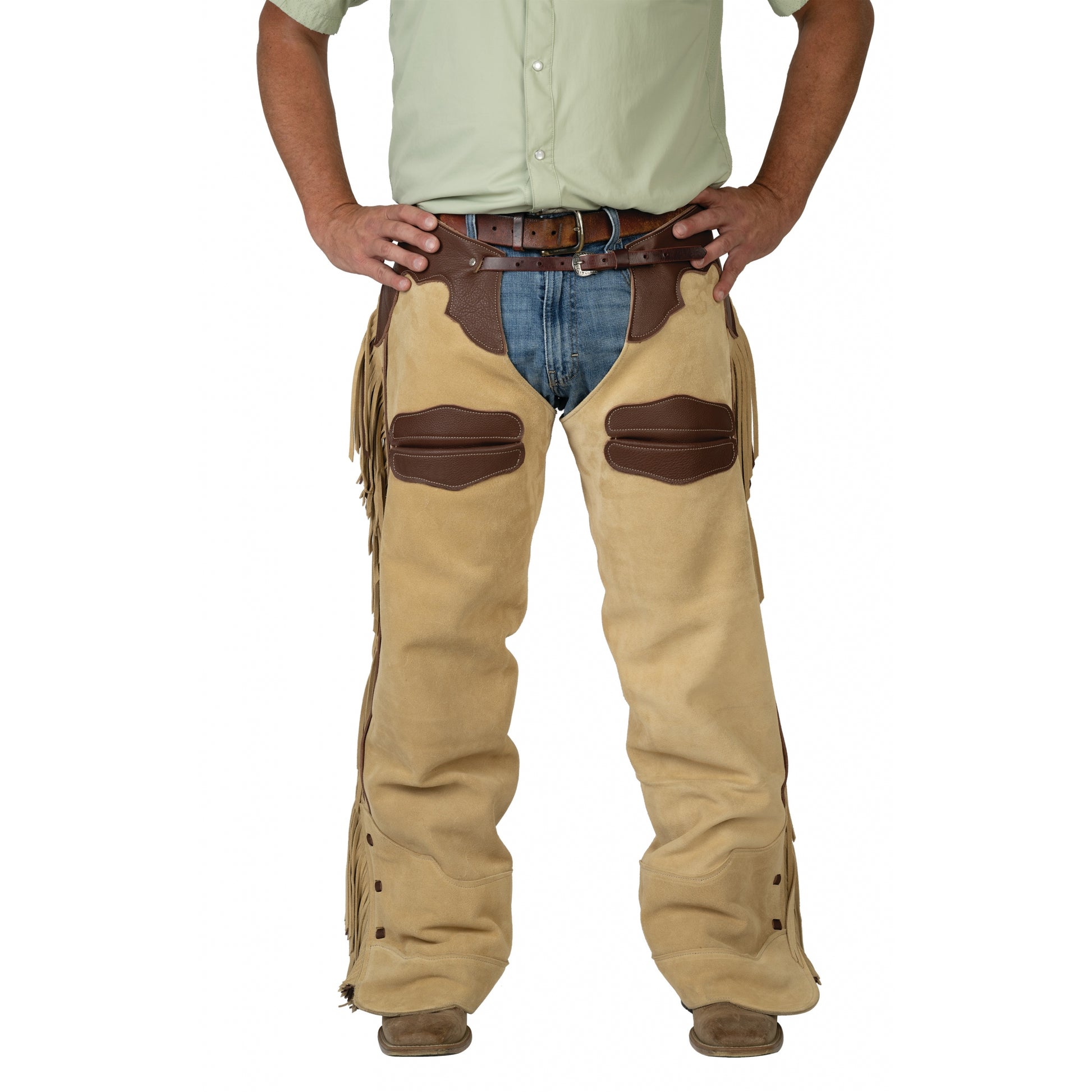 Weaver Premium Western Leather Chaps
