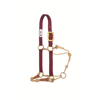 Weaver Kalley Krickeberg Nylon & Rope Combination Horsemans Halter with Side Ring
