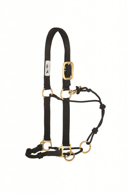 Weaver Kalley Krickeberg Nylon & Rope Combination Horsemans Halter with Side Ring